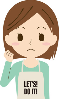 Illustration, female, apron, people, 