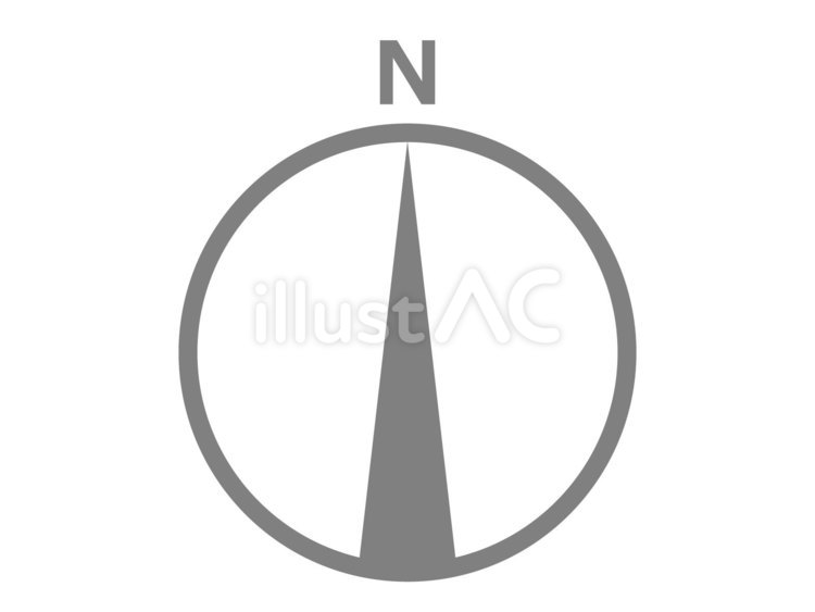 方位マーク（方位記号） 方位記号,マーク,方位磁石のイラスト素材