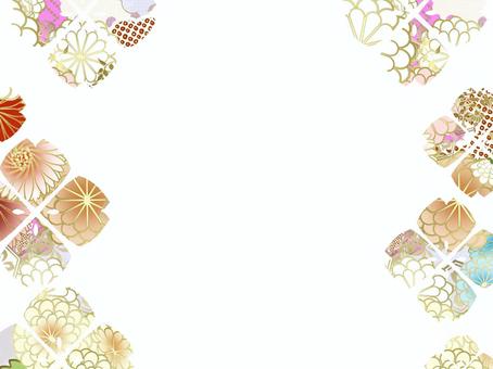 Japanese pattern frame, JPG and PNG Japanese pattern frame, japanese style, and handle, japan, JPG and PNG