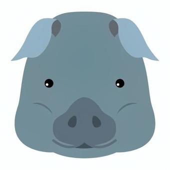 イベリコ豚 スペイン,外国,社会,イベリコ豚,豚,顔,鼻,耳,シンボル,灰色のイラスト素材