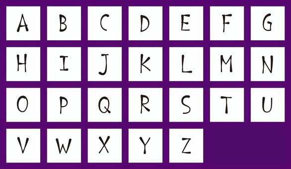 ペン風文字　アルファベット大文字 文字,オリジナル,ペン風,マーカー,細線,細字,手書き,書体,フォント,アルファベットのイラスト素材
