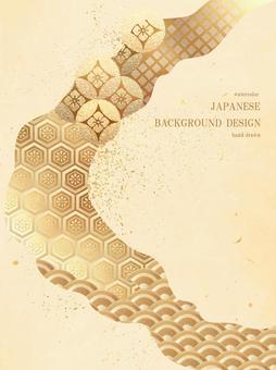 New Year's card Qinghai wave Japan background 94 New Year's card Qinghai wave Japan background 94
