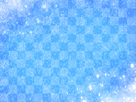 水色（青系）の市松模様きらめき背景 青,水色,青系,市松,模様,和柄,和風,光,きらめき,キラキラのイラスト素材