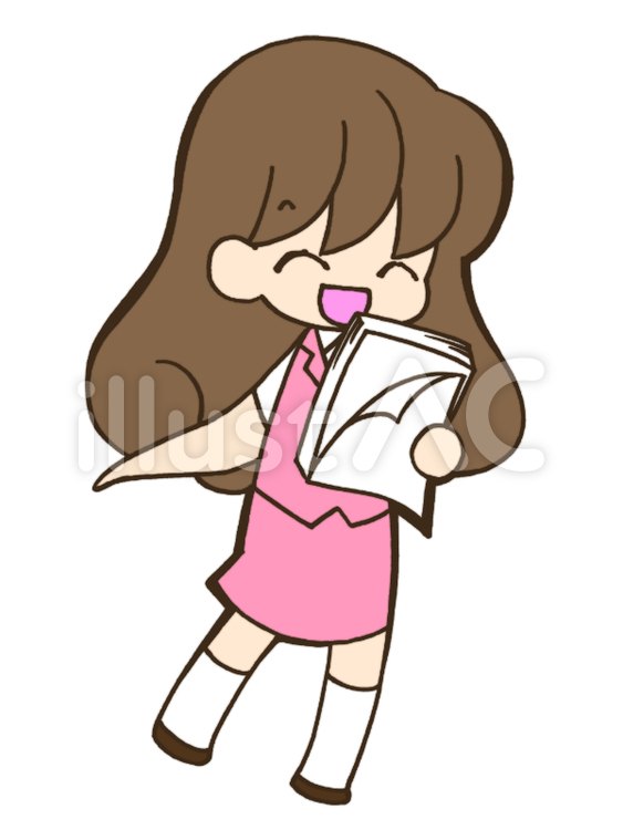  OLさん170601-２ ol,仕事,笑顔のイラスト素材