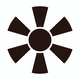 家紋　日紋 家紋,紋,紋章,紋様,文様,象徴,家系,家柄,血統,血すじのイラスト素材