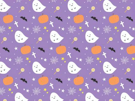 ハロウィンパターン背景 ハロウィンパターン背景 ハロウィン,背景,かわいい,かぼちゃ,おばけ,ポップ,星,コウモリ,蜘蛛の巣,十字架のイラスト素材