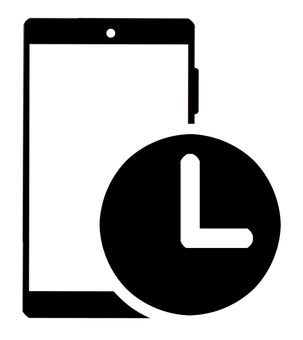 Illustration, smartphone, alarm, time, 