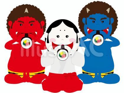 節分3人衆 恵方巻