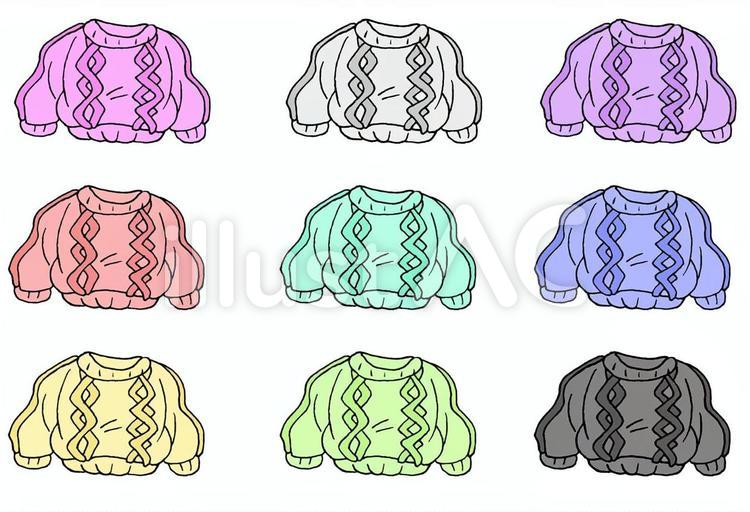 セーター　セット セーター,sweater,暖かいのイラスト素材