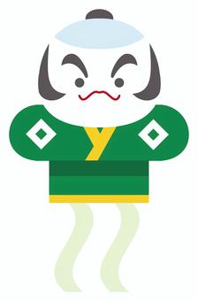 やっこ凧02 やっこ凧,凧,凧あげ,正月,凧揚げ,奴凧,たこ,やっこ,タコ,お正月のイラスト素材