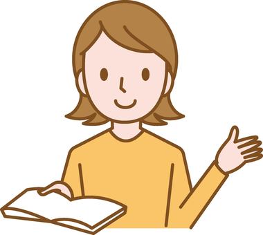 女性教師 教師,女性,学校,塾,家庭教師,勉強,授業,笑顔,教科書のイラスト素材