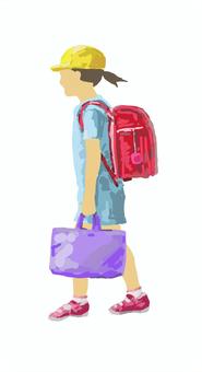 女子小学生, 小学生, 女子, 女婴, JPG 和 PNG