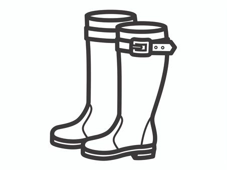 ロングブーツ(太・ベルト付)03