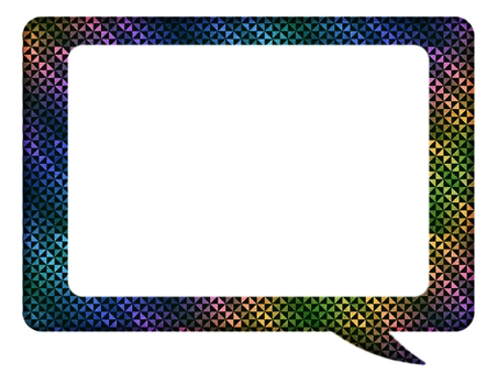 吹き出し　長方形　風車模様 吹き出し,長方形,風車模様,フレ−ム,ポストカード,メッセージカード,チラシ,pop,柄,パターンのイラスト素材