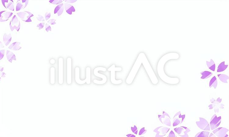 桜 桜,枠,飾り枠のイラスト素材