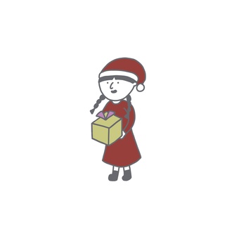 プレゼント女の子サンタ