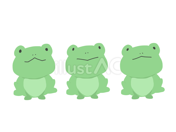 カエル 動物,カエル,緑のイラスト素材