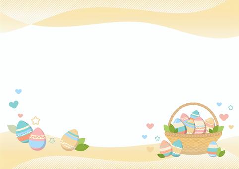 Illustration, easter, easter egg, frame, 