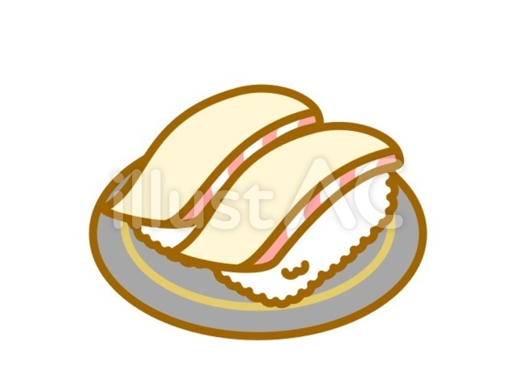 回転ずし　鯛　黒 回転ずし,鯛,寿司のイラスト素材