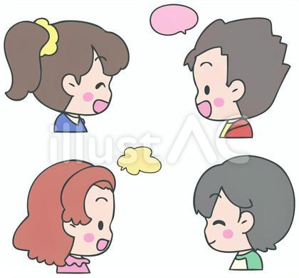 楽しく会話するこども達