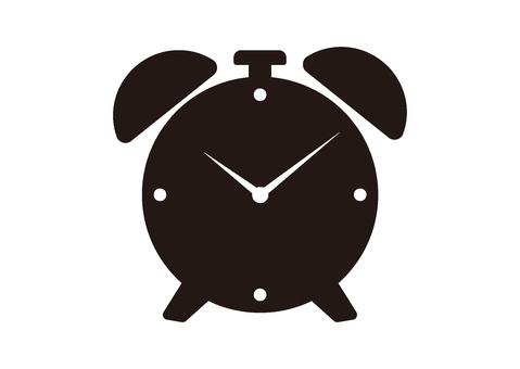 目覚まし時計のアイコン 時計,目覚まし時計,時間,タイマー,時刻,アラーム,音,通知,リマインダー,ベクターのイラスト素材
