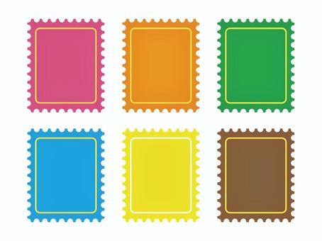 Illustration, stamp, frame, set, 