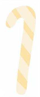 キャンディケイン黄色 キャンディケイン黄色 キャンディケイン,お菓子,食べ物,甘い,飴,クリスマス,行事,イベント,冬,12月のイラスト素材