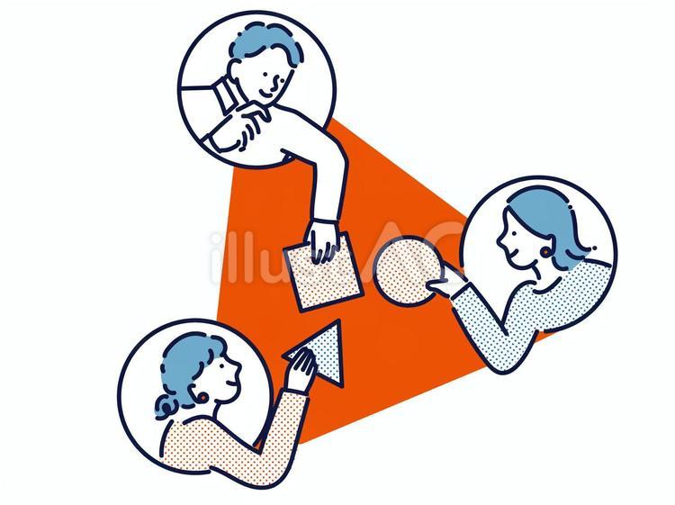アイディアを集めるビジネスマン アイディア,案,企画のイラスト素材