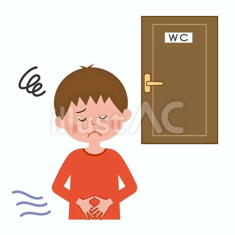 便秘の男の子 男の子,便秘,キッズのイラスト素材