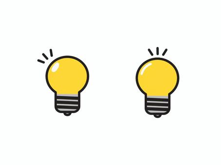 電球のアイコン 電球,点灯,アイデア,ひらめき,閃く,思いつく,灯り,名案,理解,led電球のイラスト素材