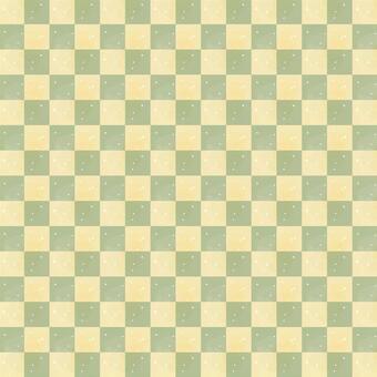 Japanese paper-style wallpaper-checkered pattern, green (ai editable), , JPG and AI