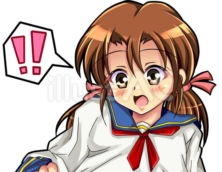 英子　表情5　わっ！大丈夫？ オリジナル,オリキャラ,キャラクターのイラスト素材