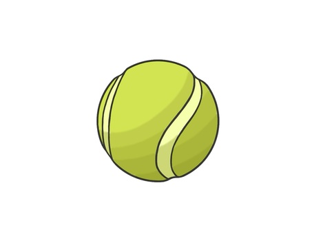 スポーツのテニスの硬式のボール テニス,硬式,ボール,運動,体育,道具,競技,手描き,部活動,球のイラスト素材
