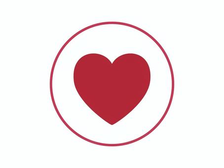 シンプルなお気に入りマークのアイコン アイコン,カラー,図形,シンプル,オシャレ,デザイン,イラスト,ベクター,ハート,お気に入りのイラスト素材