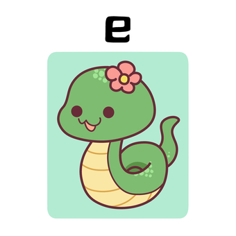 十二支・巳 十二支,干支,動物,暦,年賀,巳,へびのイラスト素材