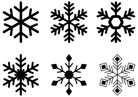 雪の結晶 黒 雪の結晶 黒 雪,結晶,冬,氷,自然,寒さ,幻想,寒い,ダイヤモンドダスト,模様のイラスト素材