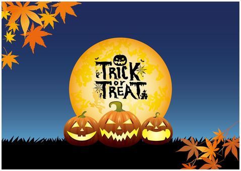 秋のハロウィン 秋,ハロウィン,かぼちゃ,ハロウィーン,祭り,おばけ,城,妖怪,恐怖,イベントのイラスト素材