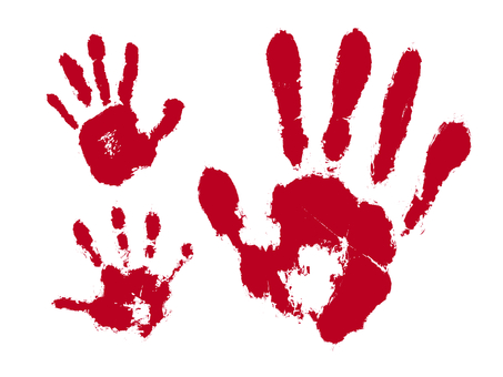 ホラーな手形 赤 ホラーな手形 赤 手形,ホラー,赤色,大きい,小さい,大人,子供,手のひら,心霊,不気味のイラスト素材