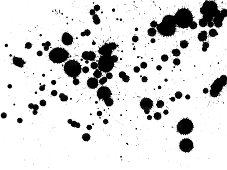墨汁を滴らせた紙6 4000px インク,墨汁,墨,紙,滴り,液体,水,水滴,飛沫,飛び散りのイラスト素材