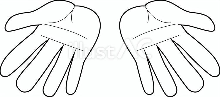 手のひら差し出す 手のひら,差し出す,手相のイラスト素材