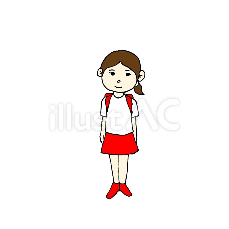 小学生の女の子 女の子,女子,人のイラスト素材
