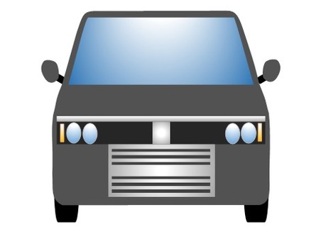 軽自動車100 軽自動車,ミニバン,ワンボックスカー,車,自動車,乗用車,自家用車,挿絵,乗り物,正面のイラスト素材