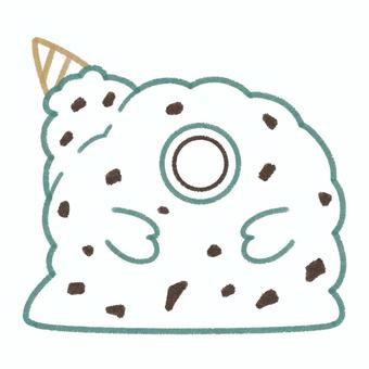 ハロウィン モンスター 線画 塗り絵 ハロウィン モンスター 線画 塗り絵 ハロウィン,モンスター,秋,10月,年中行事,イベント,アイス,チョコミント,ハロウィン素材,シンプルのイラスト素材
