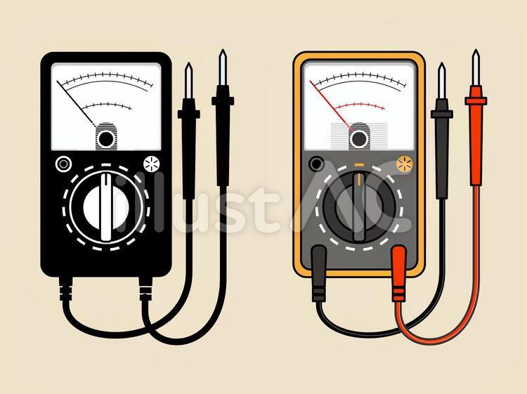 テスター　アナログ テスター,アナログ,チェッカーのイラスト素材