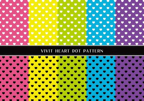 Illustration, heart, dot, polka dot, 