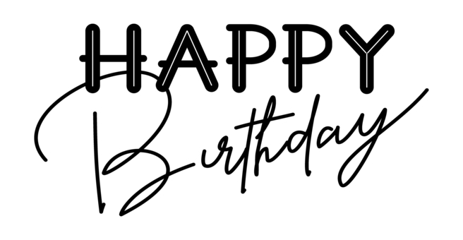 HAPPYBirthday text only black, JPG, PNG and EPS HAPPYBirthday text only black, birthday, text, notes, JPG, PNG and EPS