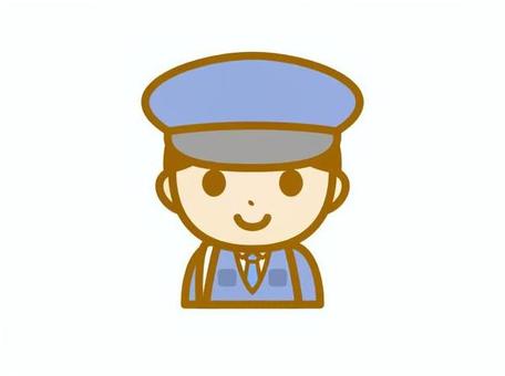 警備員　ノーマル 警備員,男性,人物,制服,職業のイラスト素材