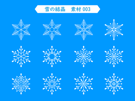 Illustration, snow, crystal of snow, winter, 