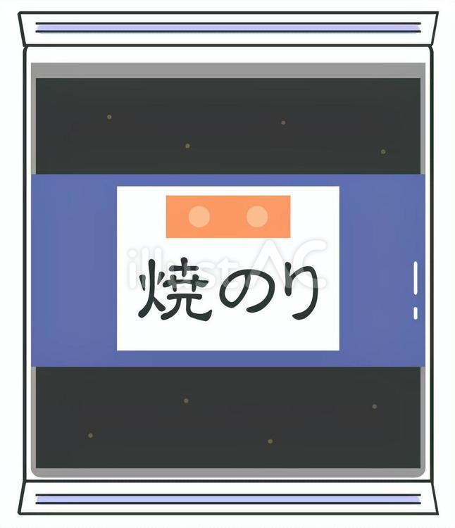 焼きのり　全形 のり,海苔,焼きのりのイラスト素材