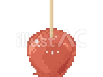 りんご飴のドット絵